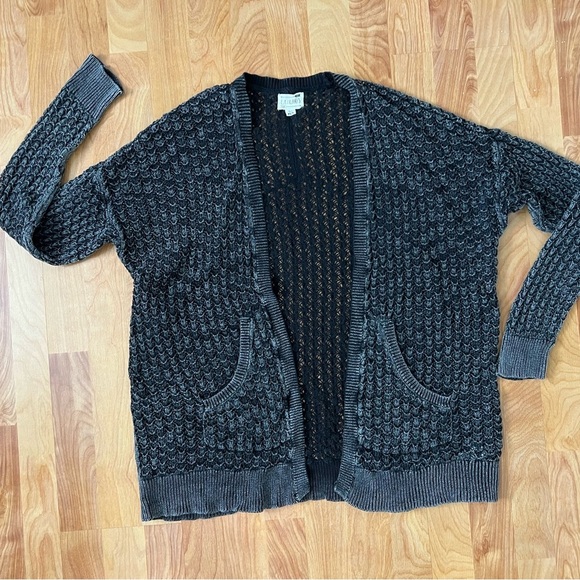 La Hearts Sweaters - La Hearts Black Cozy Knit Cardigan